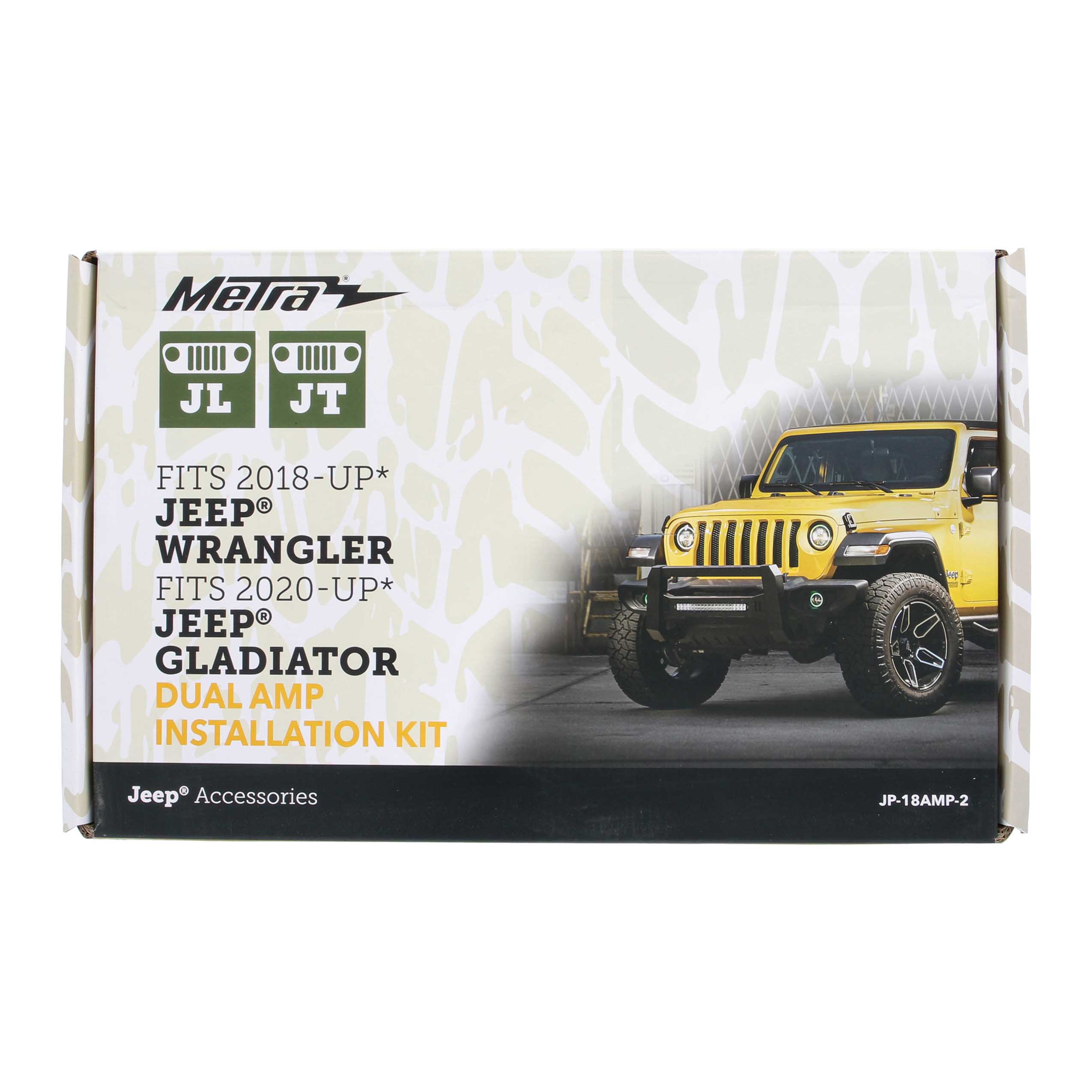 Jeep® JL 2018-Up / JT 2020-Up Dual-Amp Installation Kit