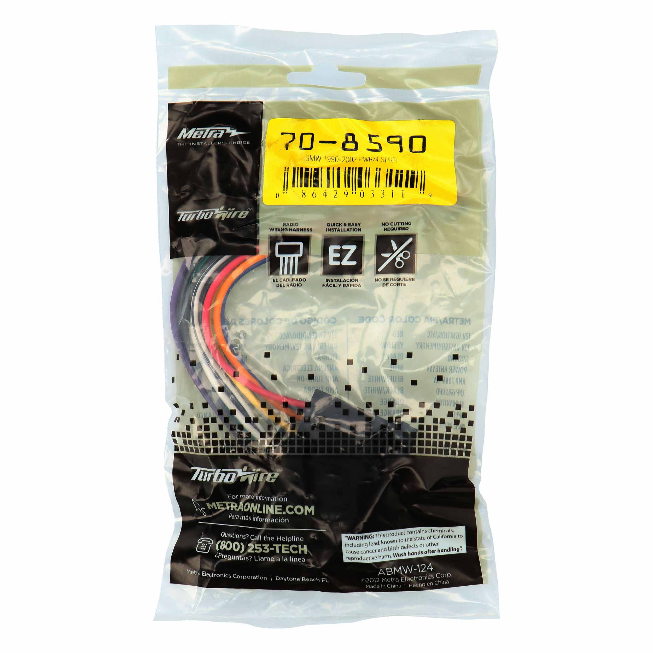 Radio Replacement Harness - Fits BMW 1990-2006