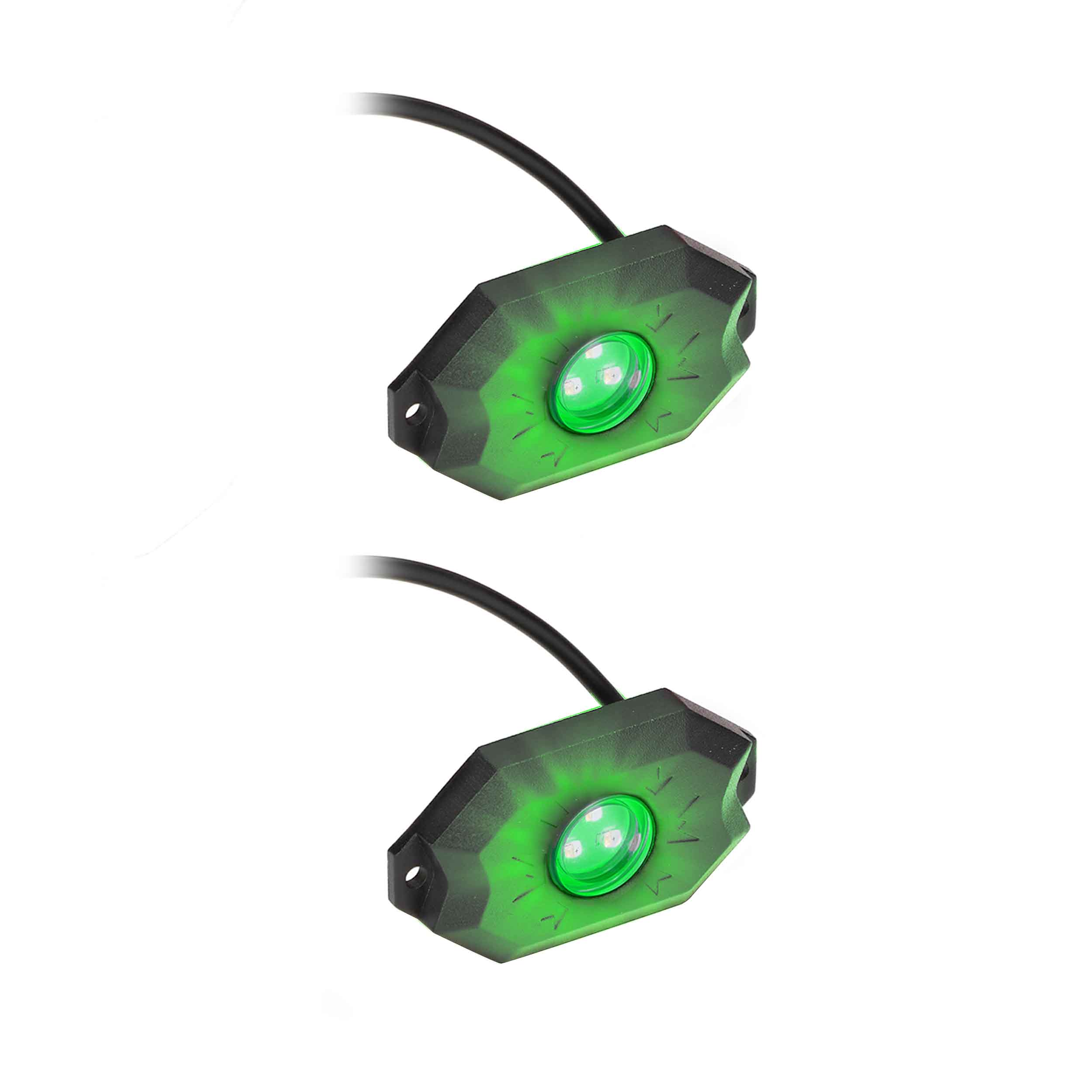 Daytona Lights Rock Lights (Green) - 2 Pack