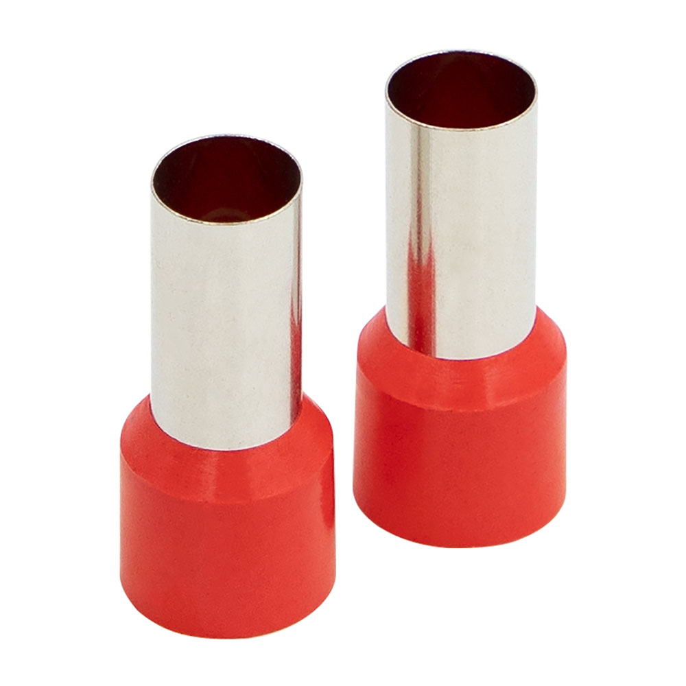 Ferrules - Red 1/0GA - 50 per Bag