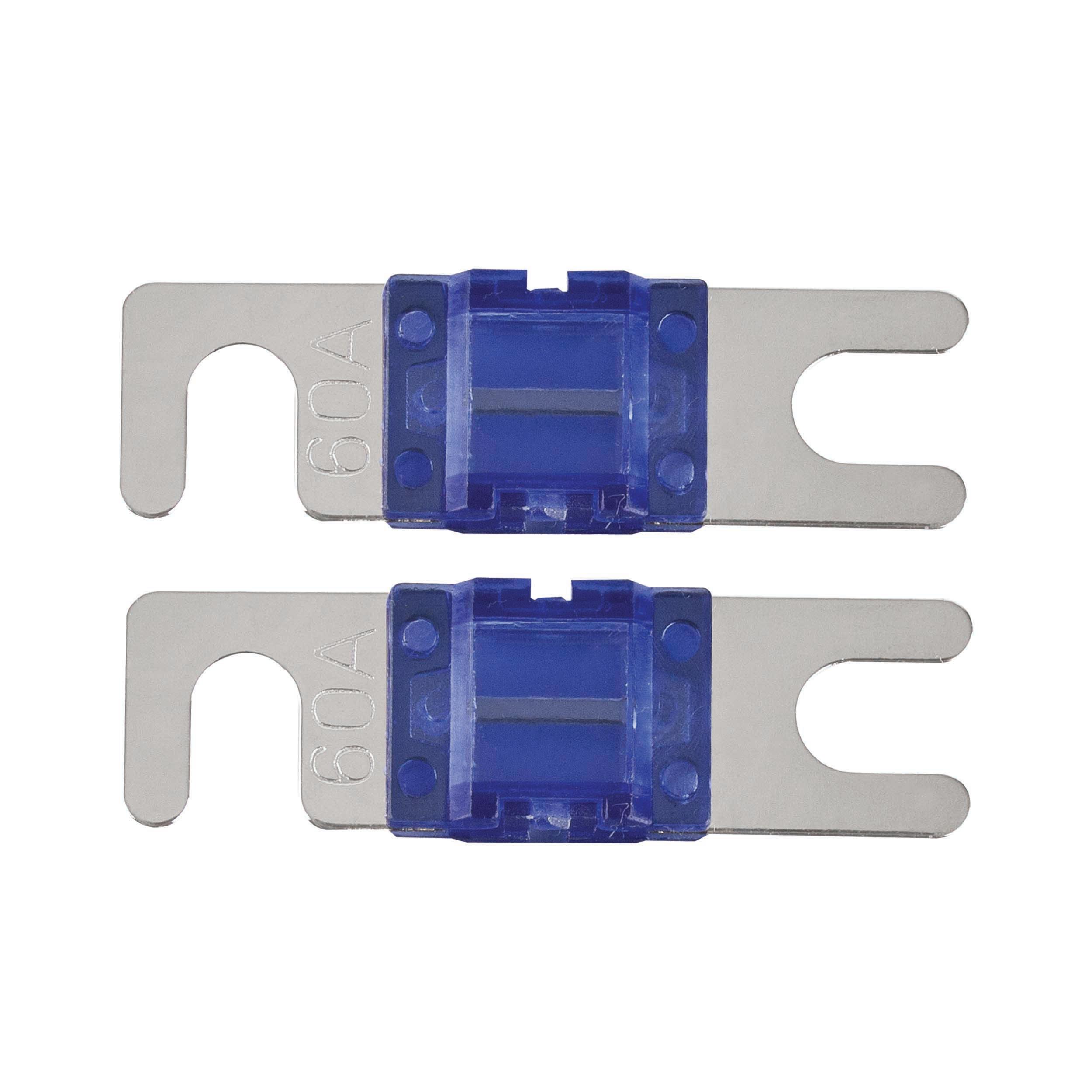 60 AMP Mini ANL Fuses Nickel Plated - MID SERIES - 2 PK