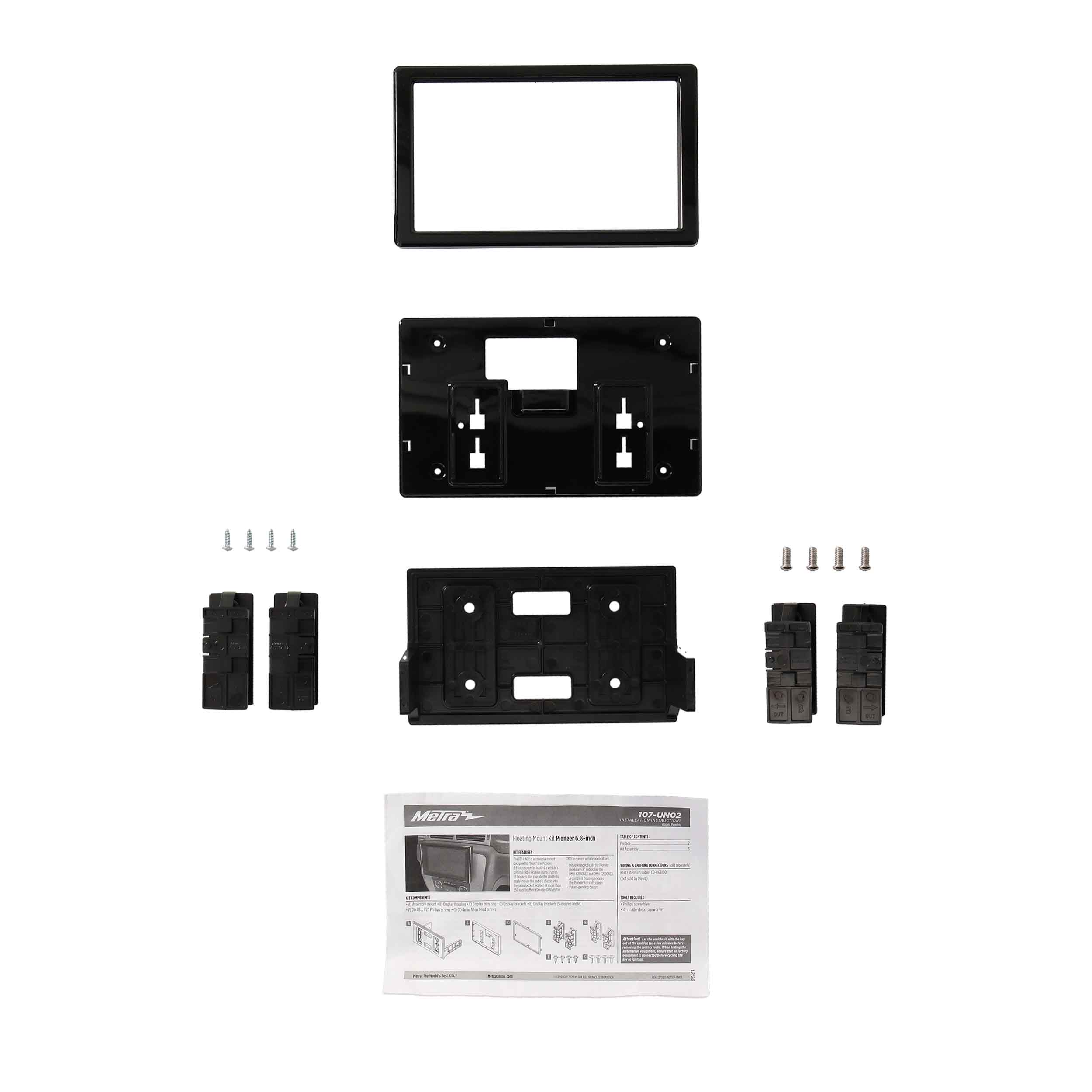 Universal Floating Mount Kit - Fits Pioneer 6.8" Modular Radios