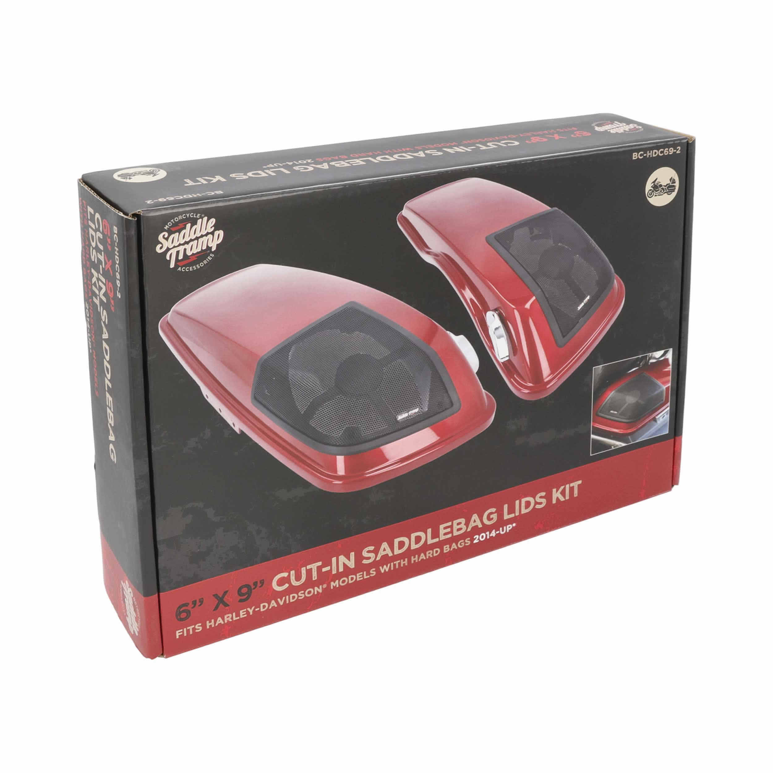 CUT-IN SADDLEBAG LIDS - FITS HARLEY-DAVIDSON 2014-2023.5