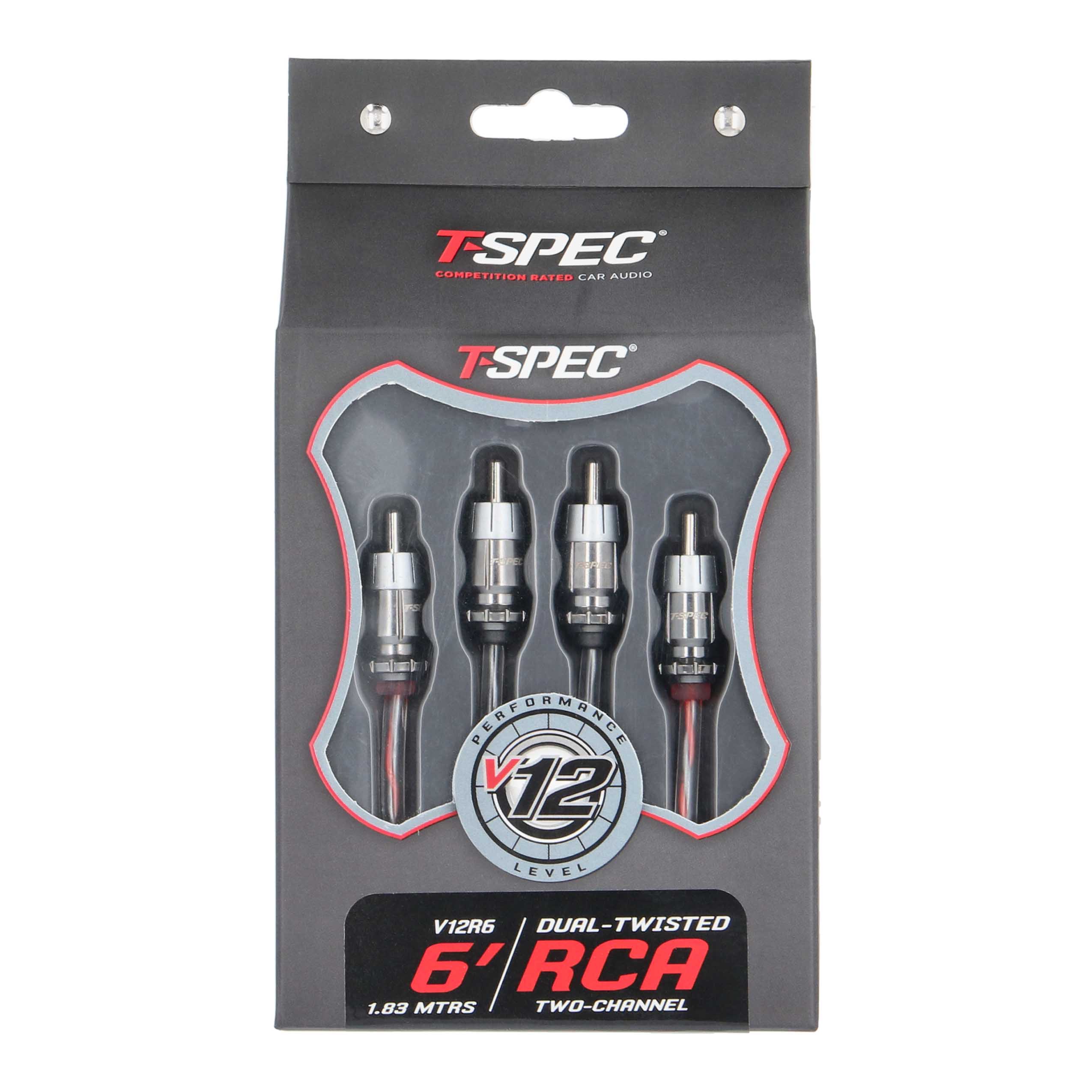 RCA v12 Series 2-Channel Audio Cable - 6 FT