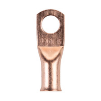 Copper Uninsulated Ring Terminal 6 Gauge 1/4 inch