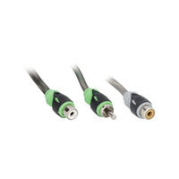 R5 Pro Series RCA Y Cable | 1 Male to 2 Female | 1.5 ft.