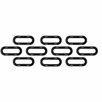 Plastic Flange for Oval Trailer Lights - 6 Inch, 10-Pack