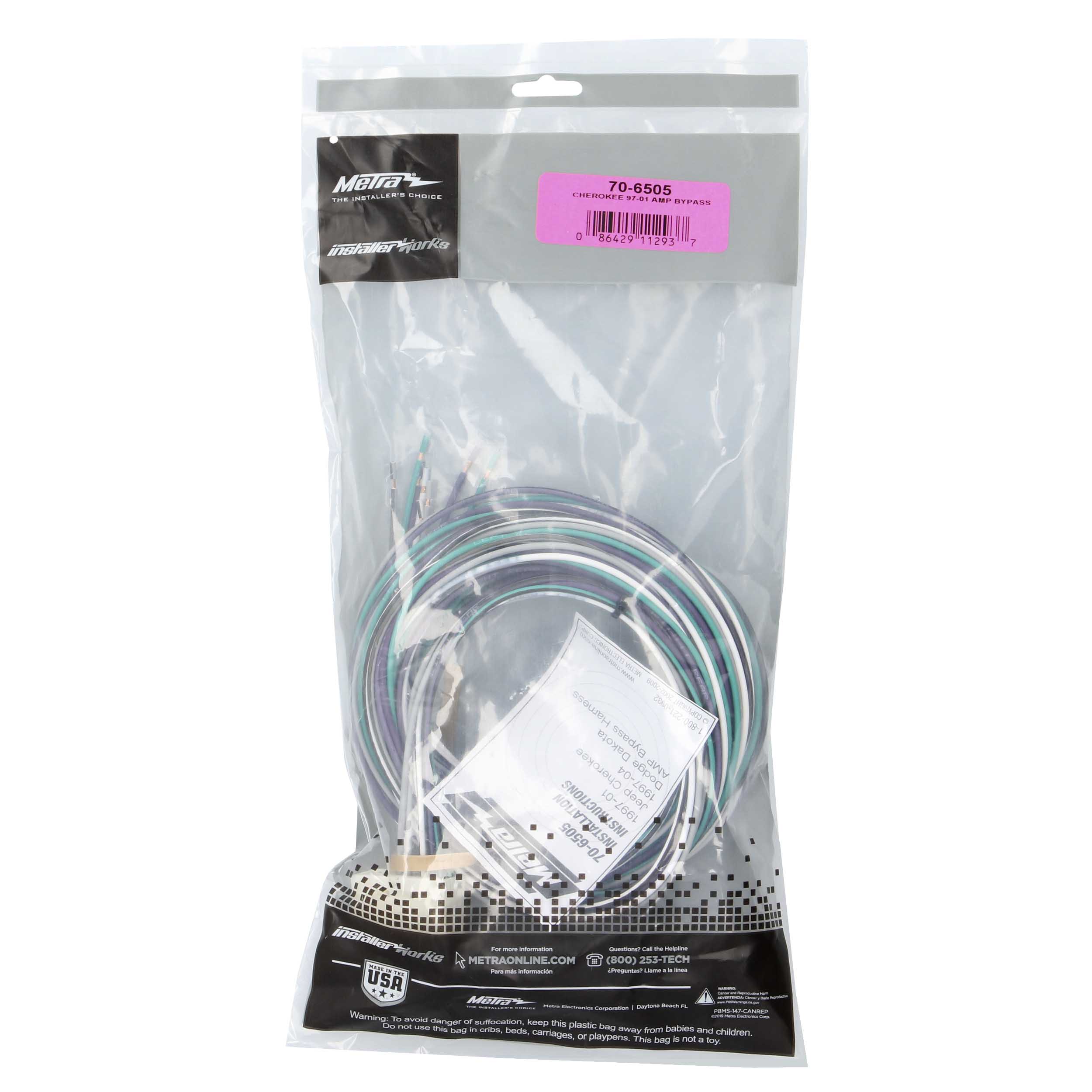 AMP BYPASS HARNESS - FITS DODGE / JEEP 1997-2004