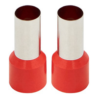 Ferrules - Red 1/0GA - 50 per Bag