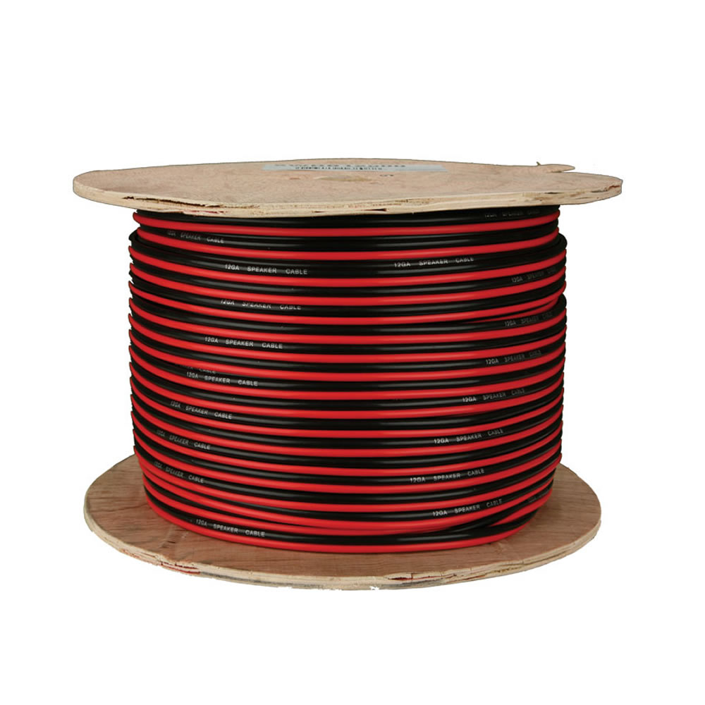 Speaker Wire 14 Gauge All Copper Red-Black Paired Coil - 500