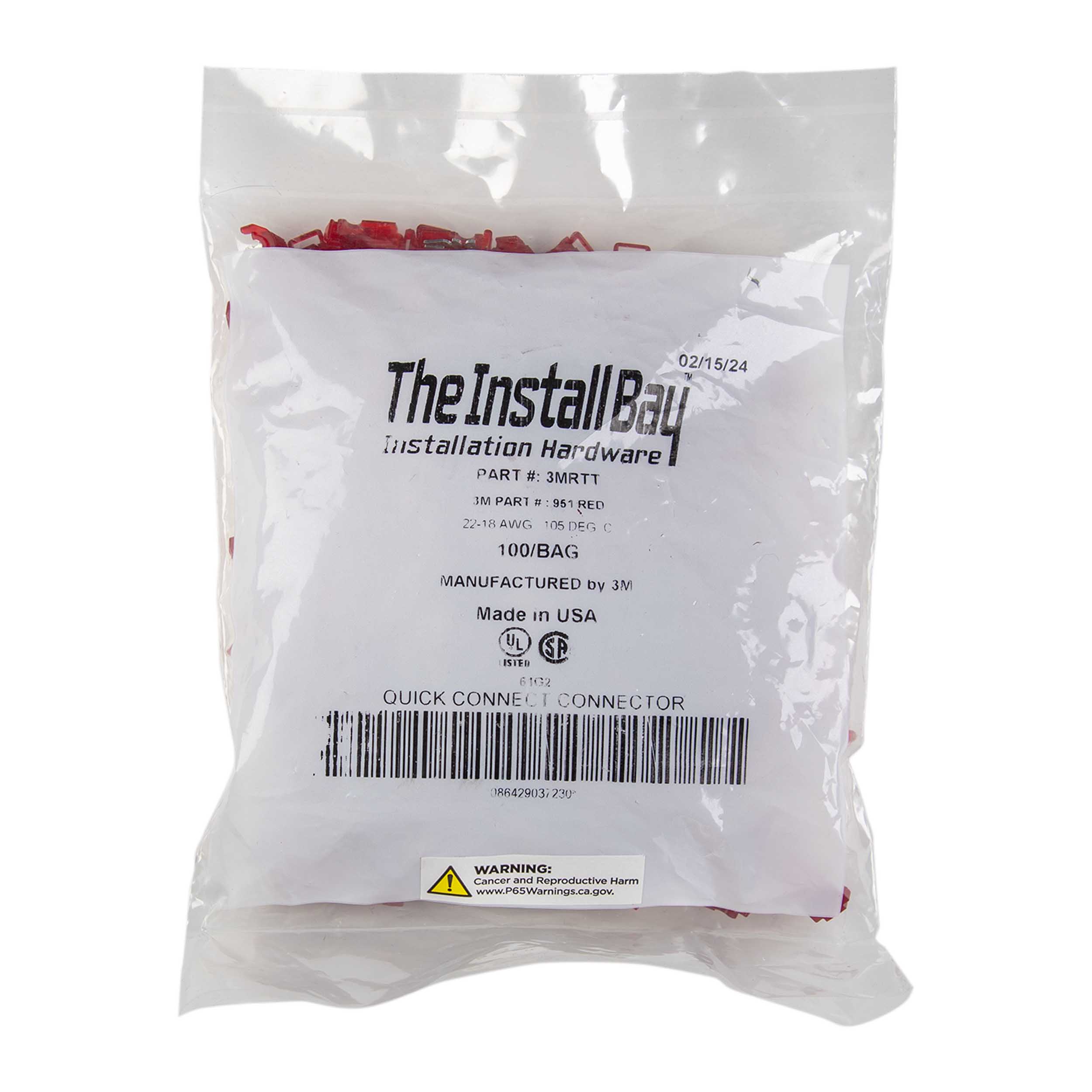 3M™ Red T-Tap 22-18 Gauge  Package of 100