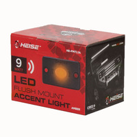 Amber Flush Mount Accent Light - 1.5x3 Inch, 3 LED