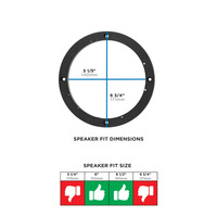 Speaker Spacer - Universal 1/2" for 6" to 6.5" Speakers
