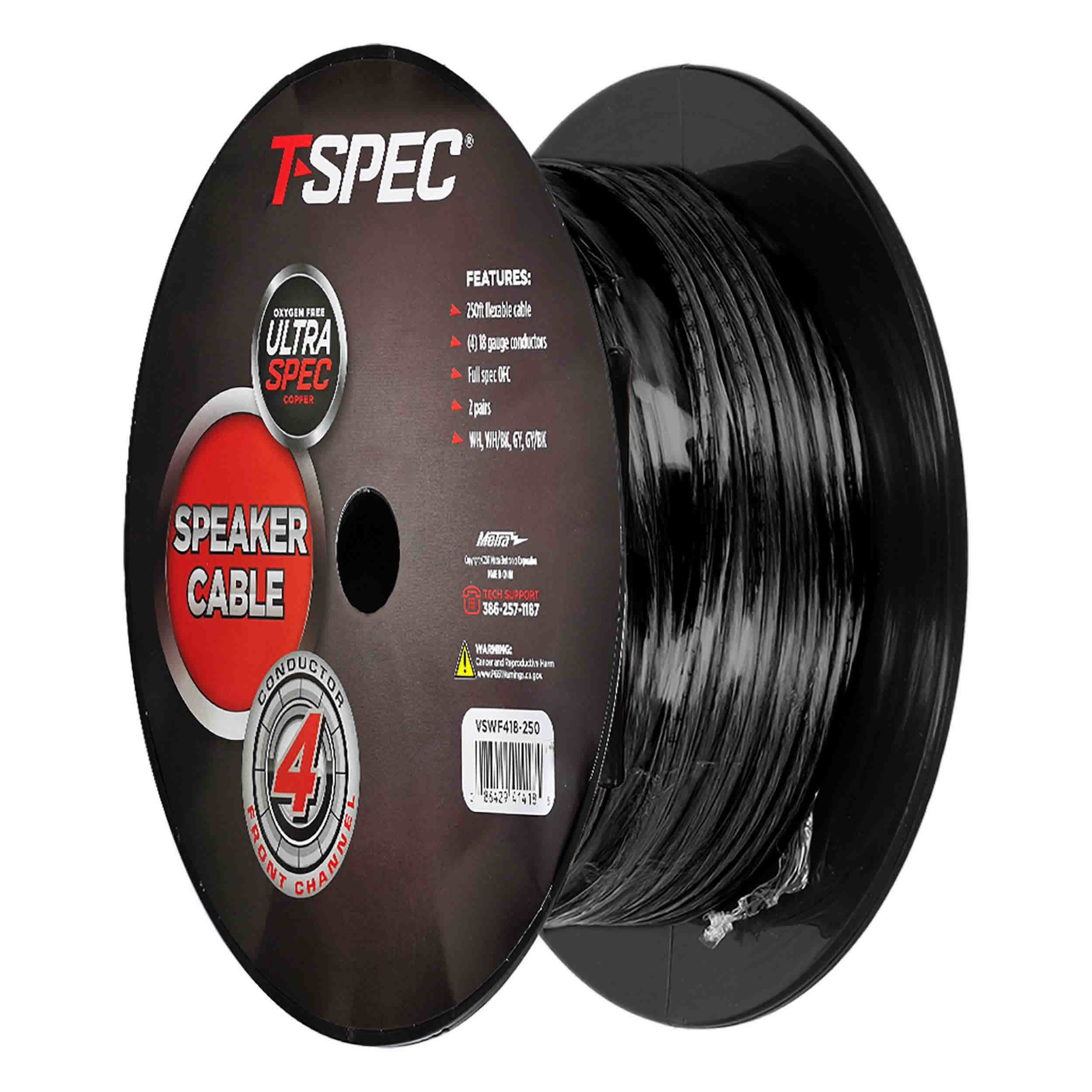 Front Channel Speaker Cable 18 Gauge 4 Conductor