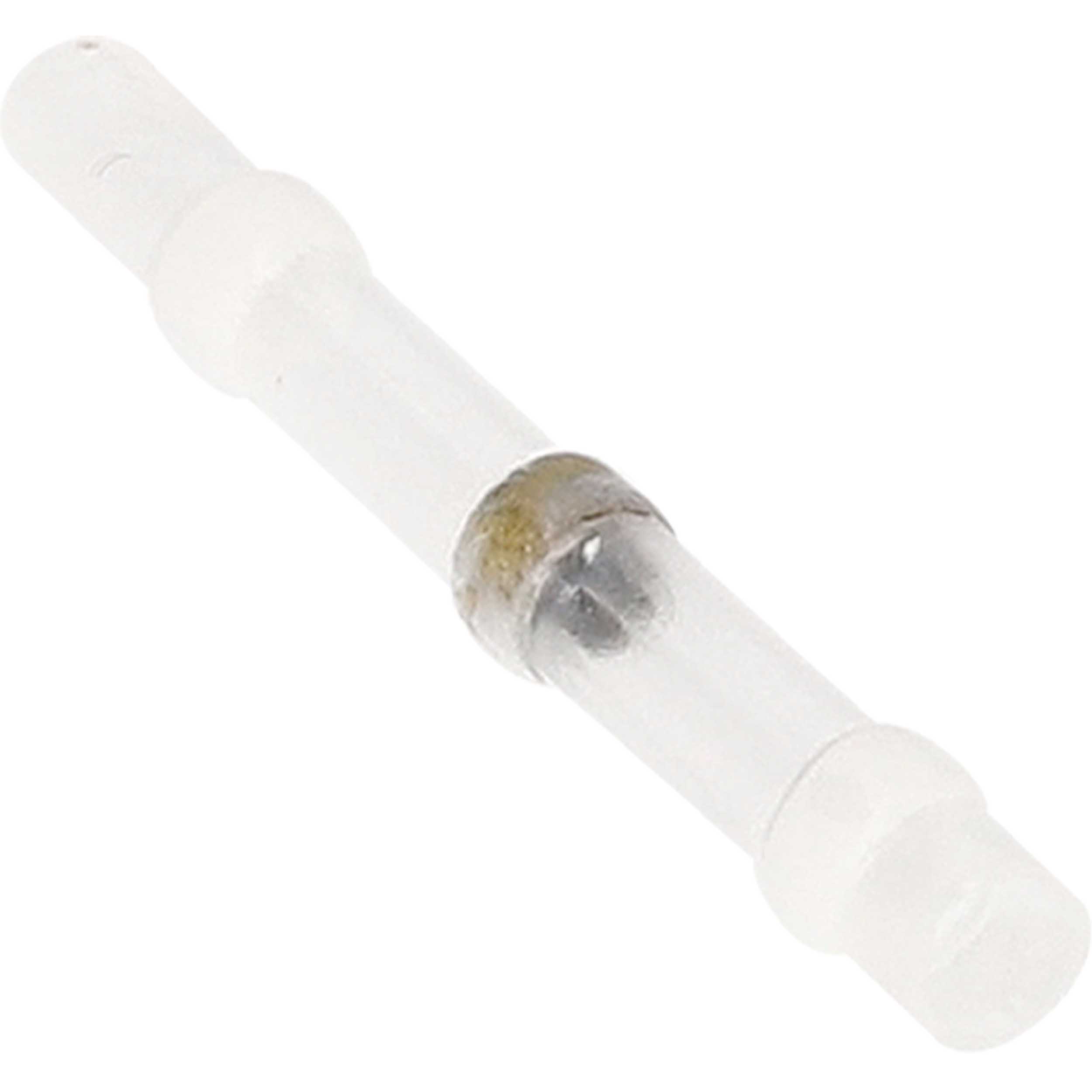 Heat Shrink White Butt Connector w/Solder 26/24 GA - 50pk