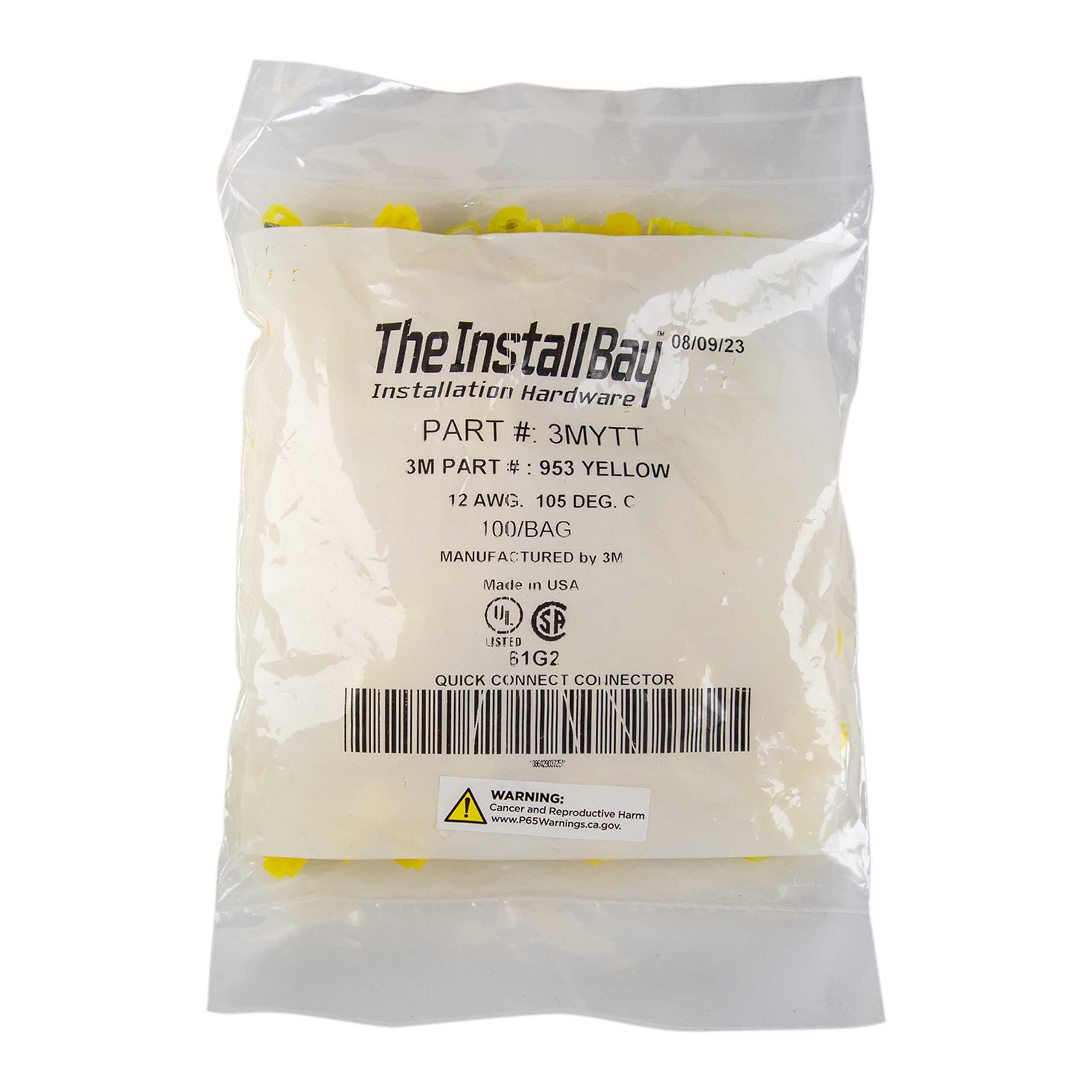 3M™ Yellow T-Tap 12/10 Gauge - Package of 100