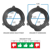 Ford Transit 2015-Up - 6" to 6.75" (Rear)