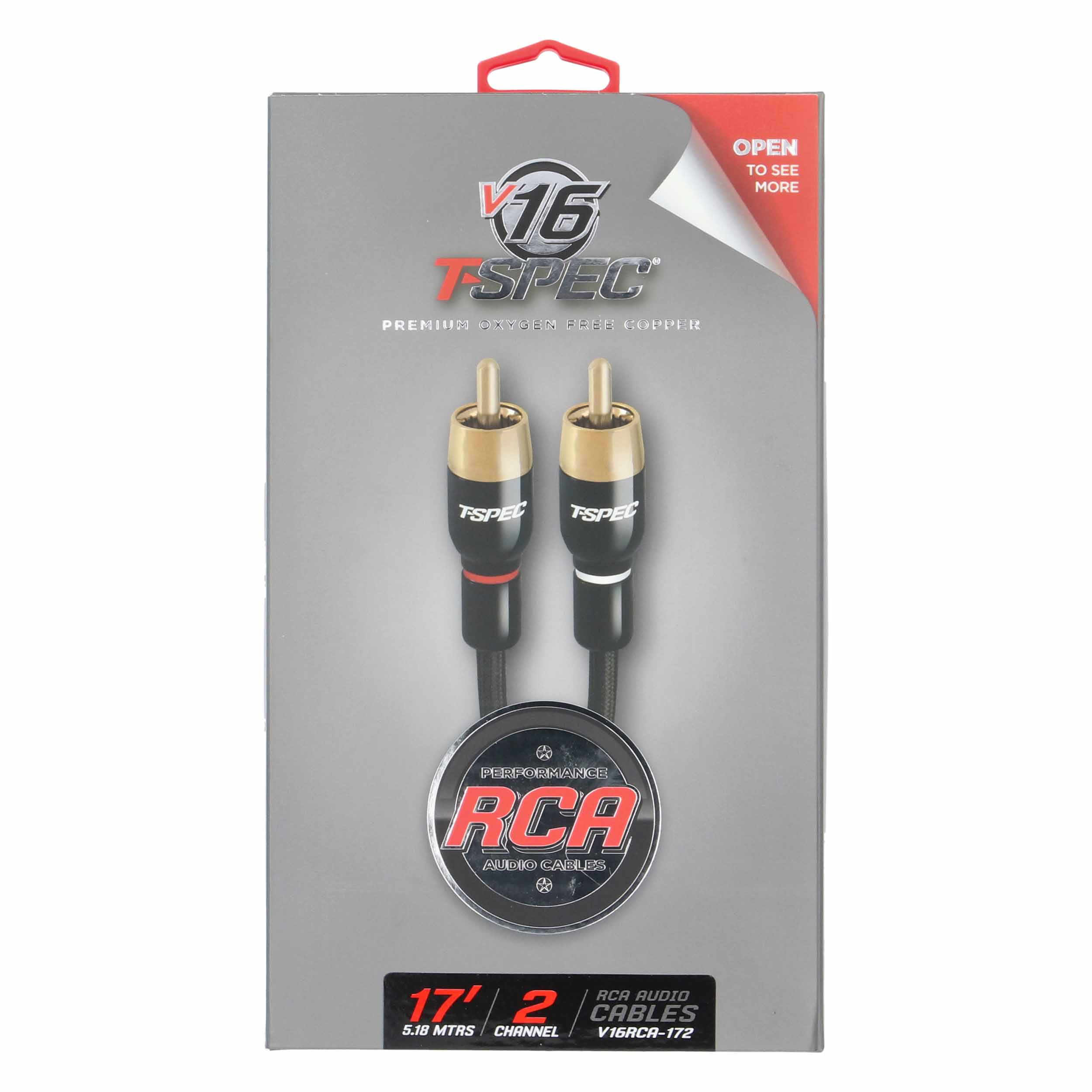 V16 Series RCA Audio Cables - 17 Feet