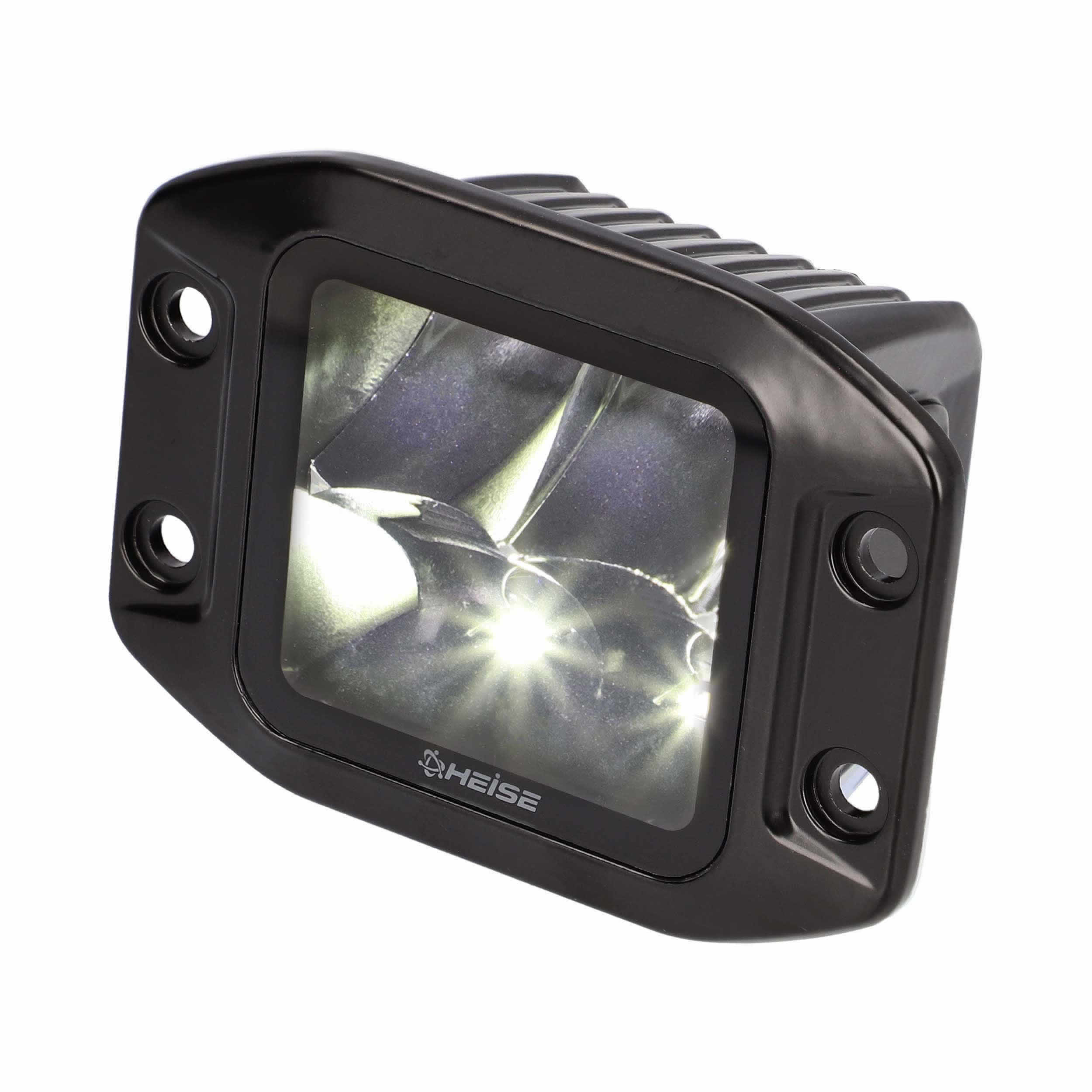 Blackout Flush Mount 3.5" Cube 4 LED Light - Spot