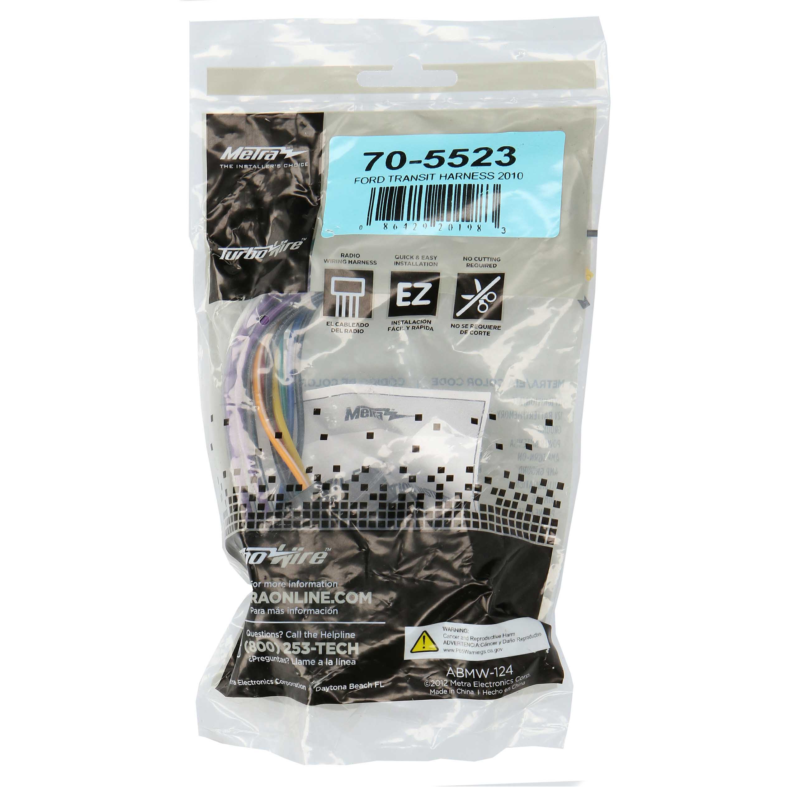 Radio Replacement Harness - Fits Ford Transit 2010-2012