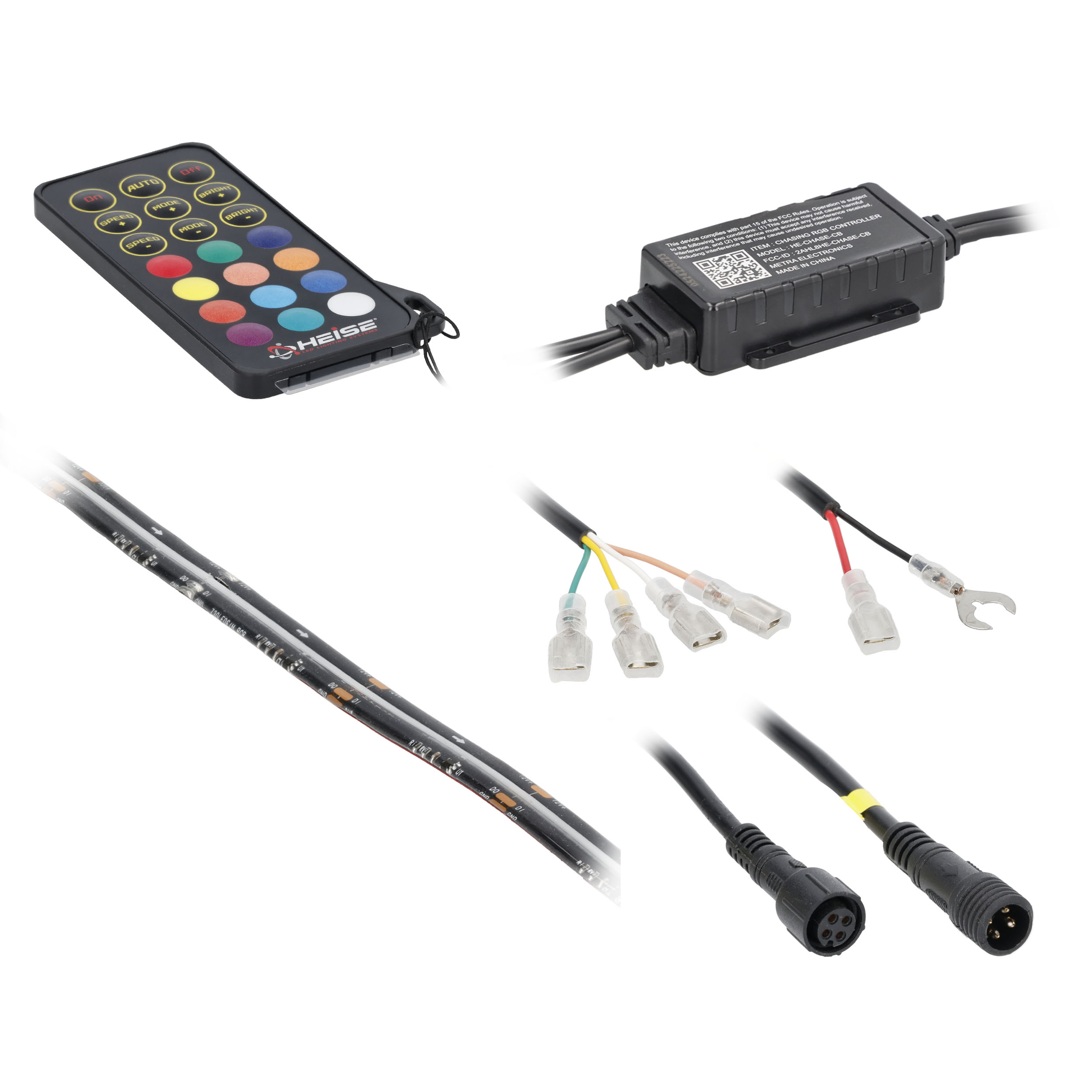 5-Meter Chasing COB LED Strip Light Kit