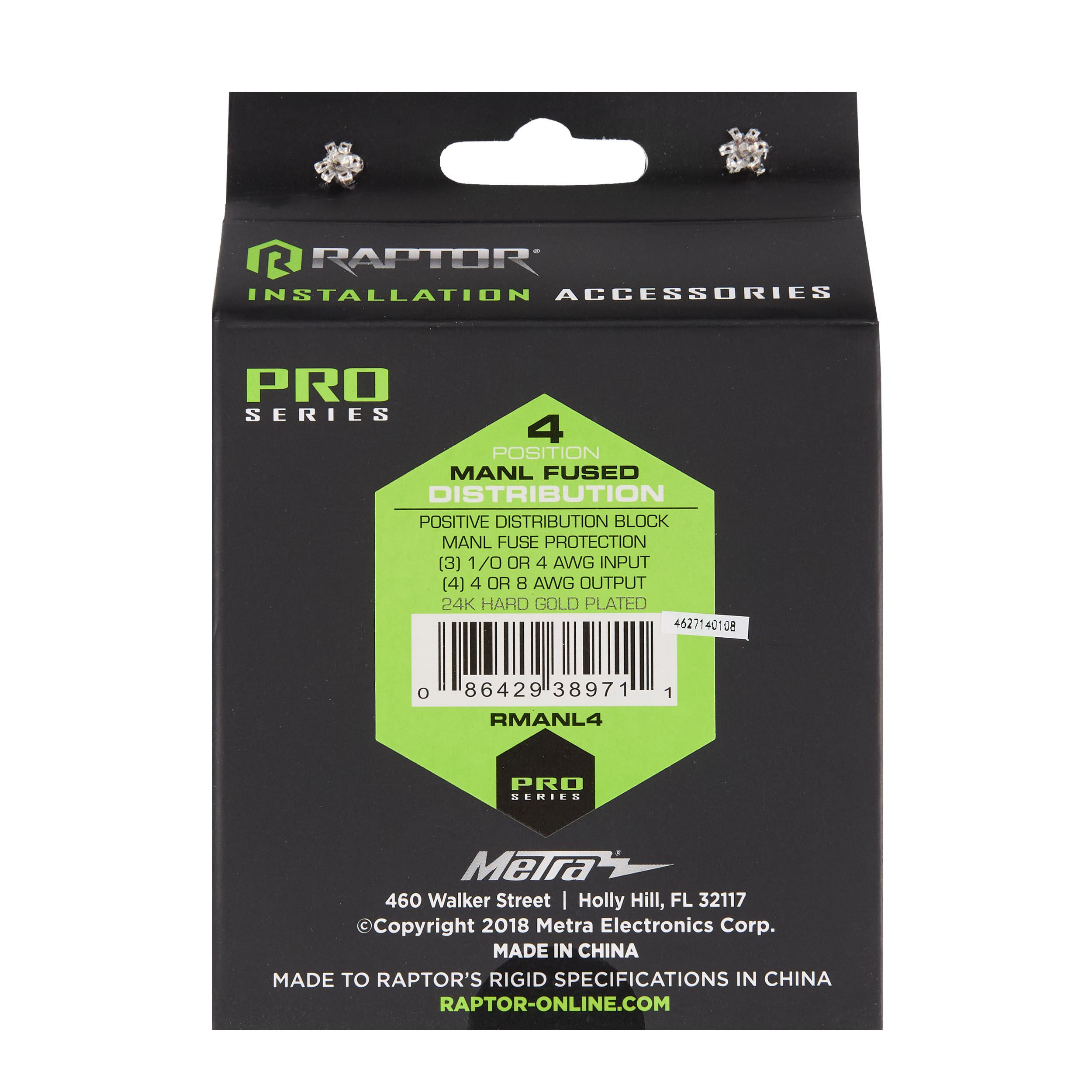 MANL Fused 4-Position Distribution Block - Pro Series