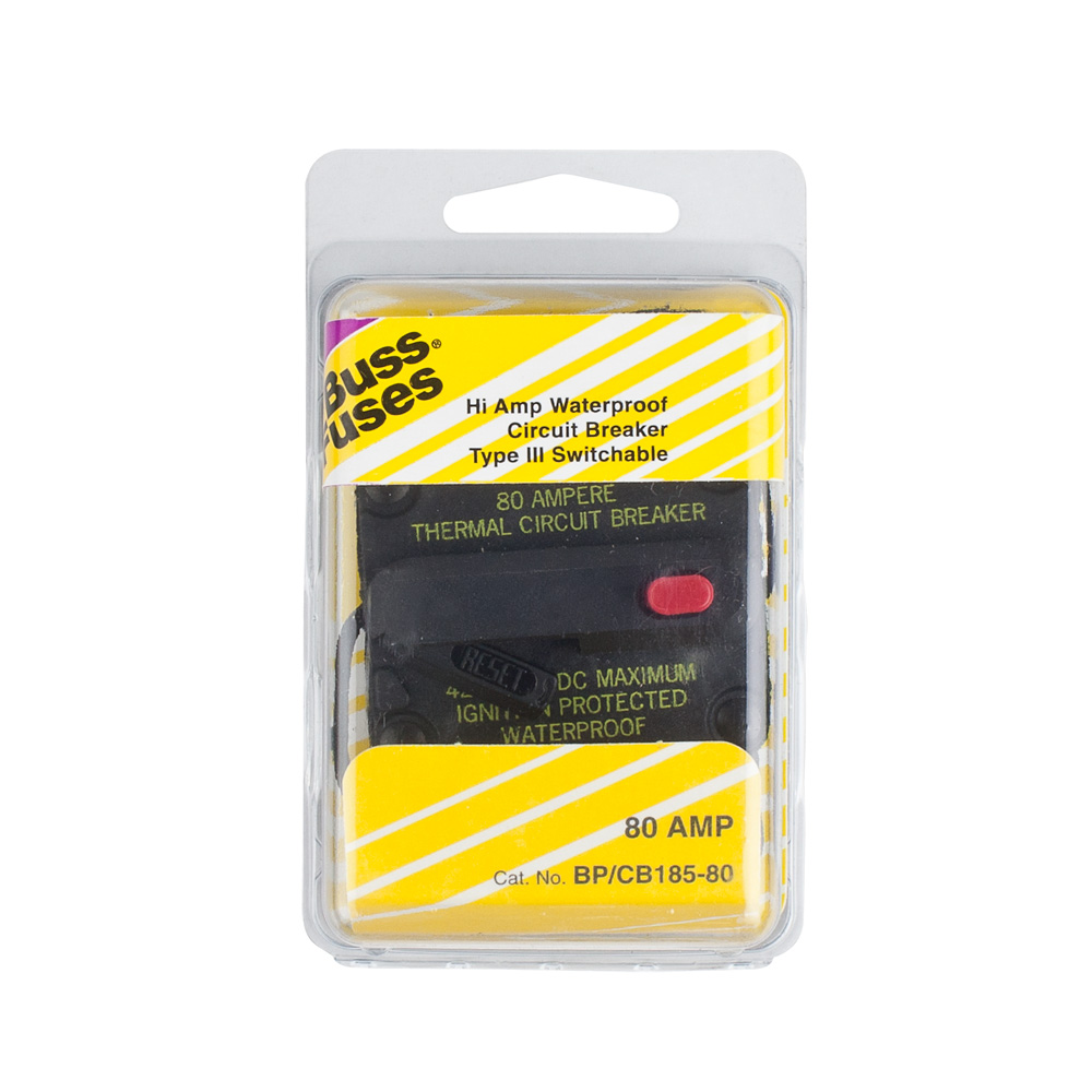 Circuit Breaker Manual Reset 80 AMP - Each