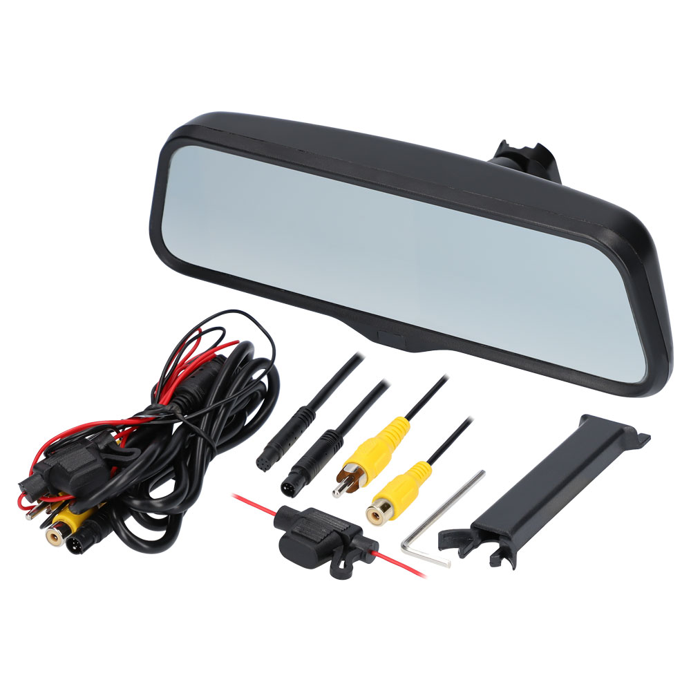 Water-Resistant Rearview Mirror with 4.5 inch Monitor