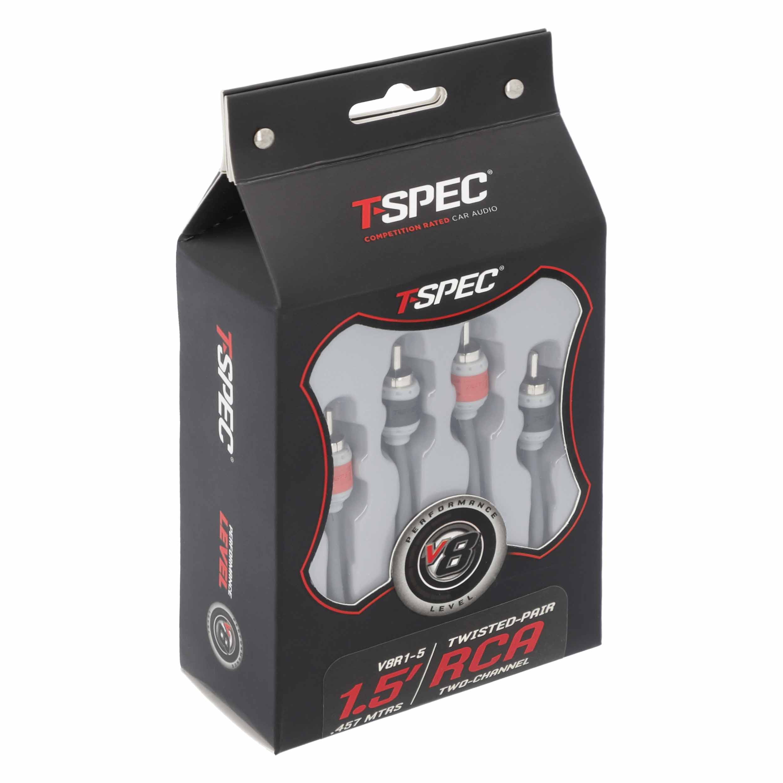 RCA v8 Series 2-Channel Audio Cable - 1.5 FT