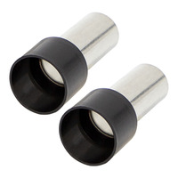 Ferrules - Black 1/0GA - 50 per Bag