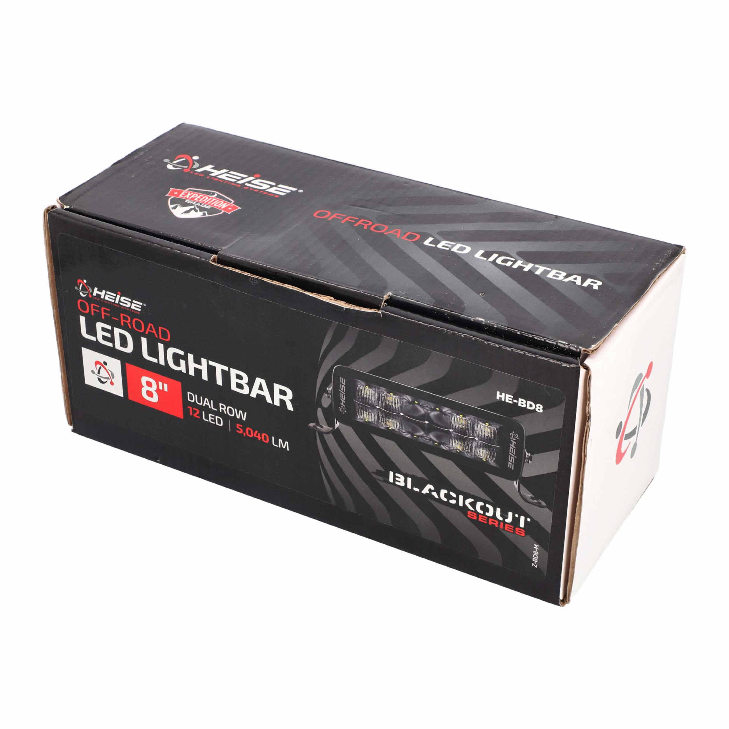 8" Blackout Dual Row Lightbar