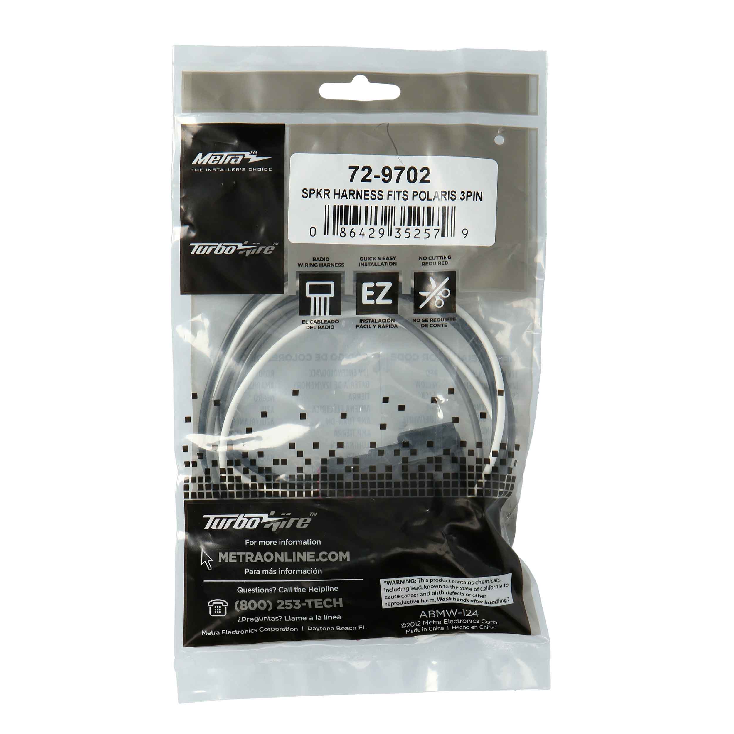 Polaris Slingshot 2015-2017 Speaker Harness - 3-Pin, Pair