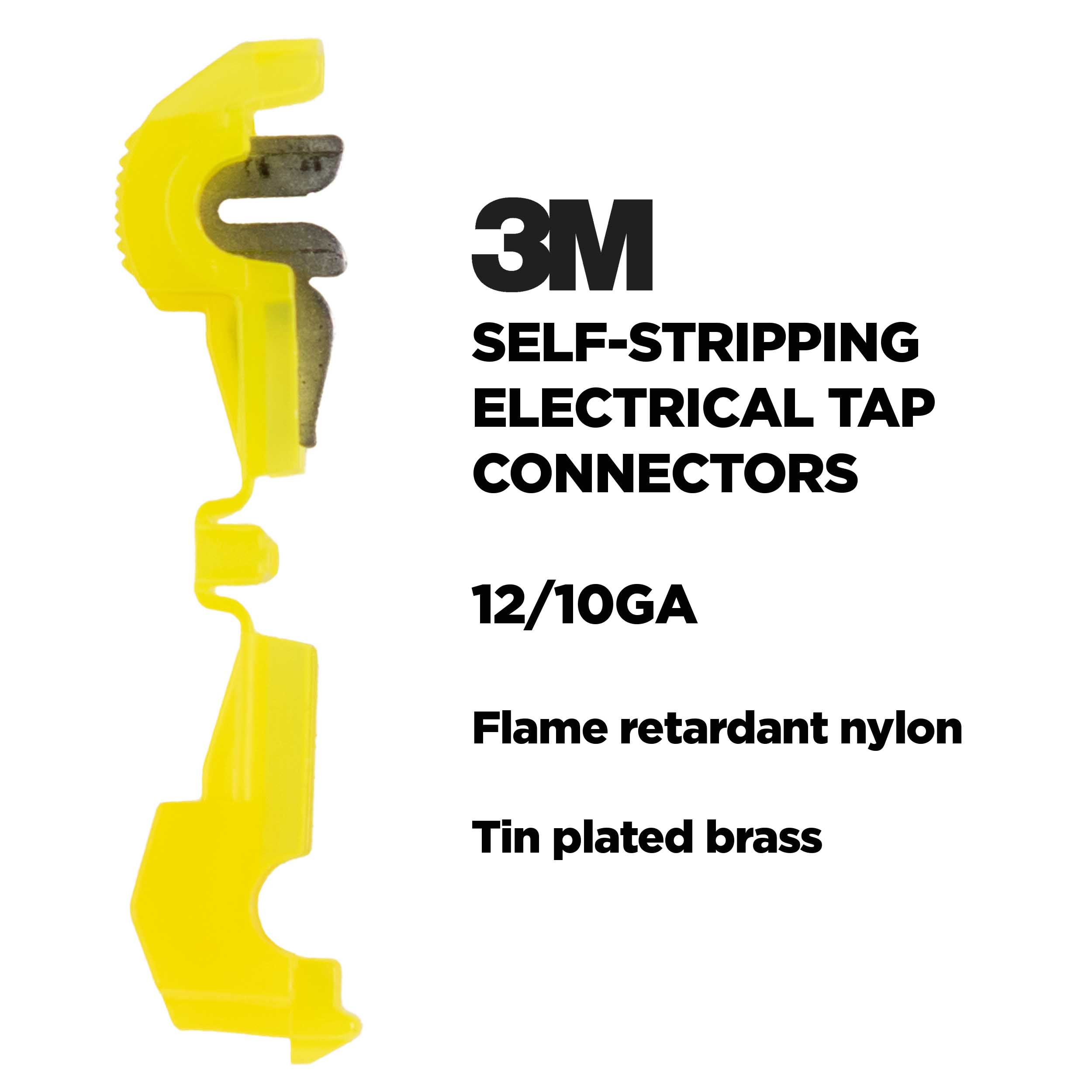 3M™ Yellow T-Tap 12/10 Gauge - Package of 100