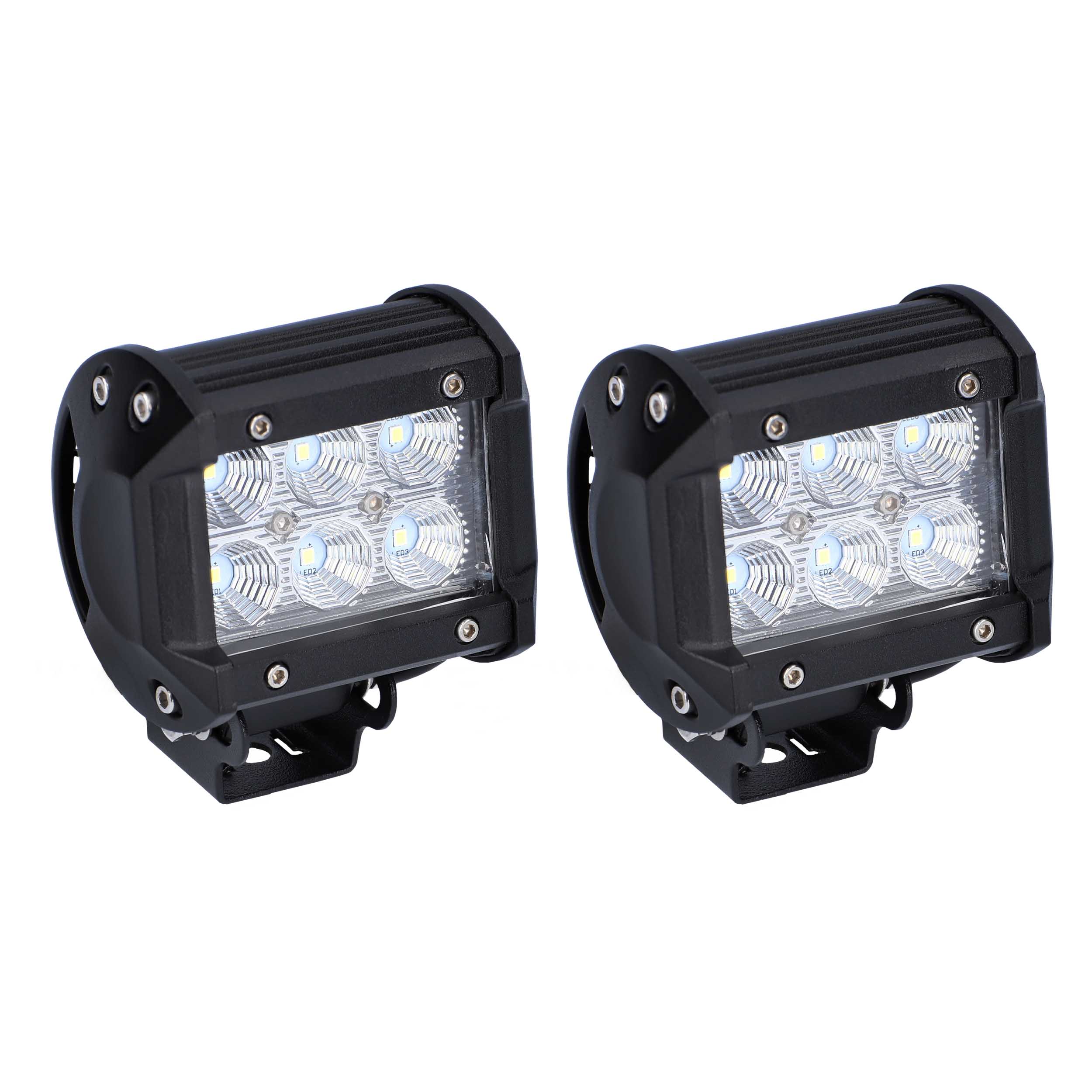 Daytona Lights Cube LED Lights - 4 Inch Pair - 6 LED