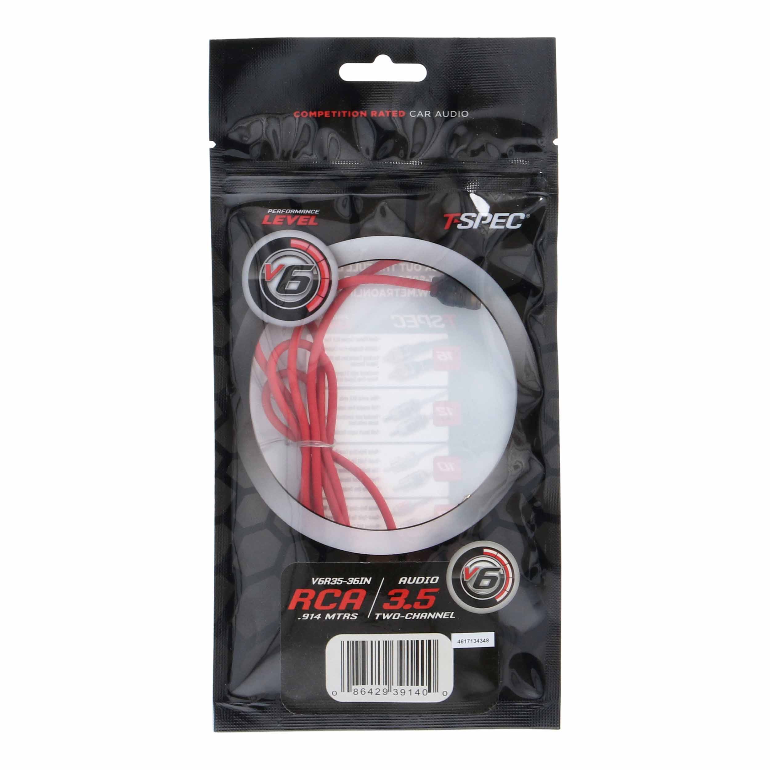 v6 Series 2-Channel RCA to 3.5MM Jack - 36 Inch