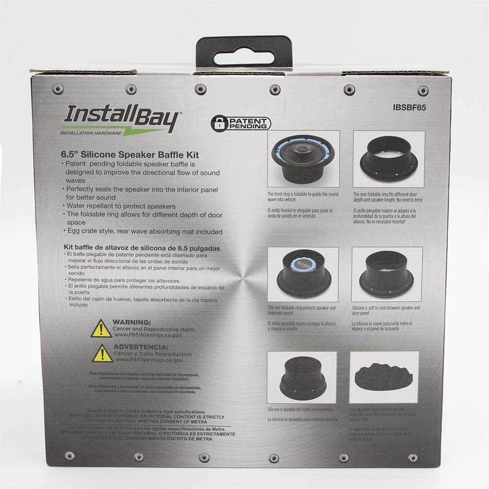 2 Piece Speaker Baffle Kit 6.5 Inch - Pkg/Pair