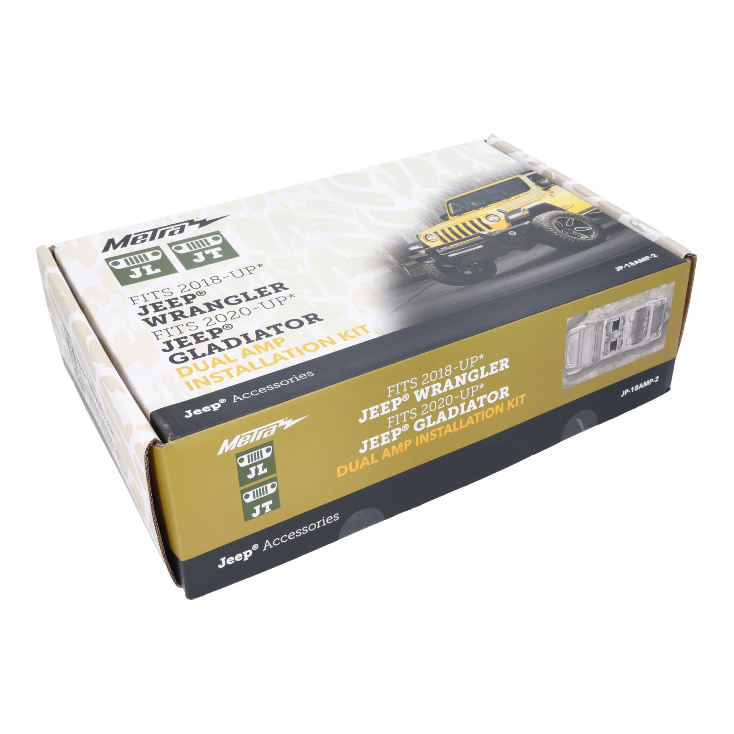 Jeep® JL 2018-Up / JT 2020-Up Dual-Amp Installation Kit