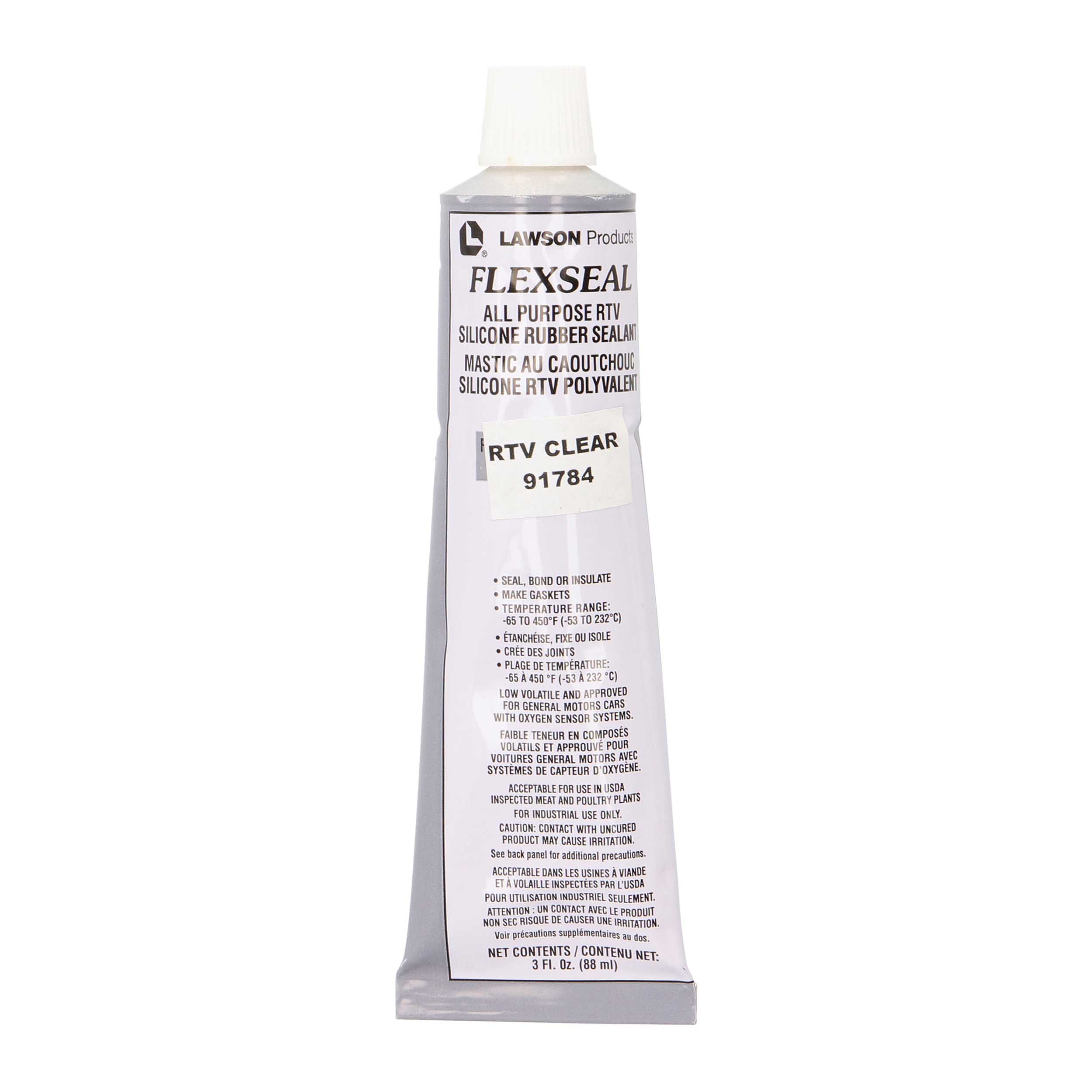FLEXSEAL RTV Silicone Sealant - Clear 3Oz