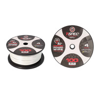 V10 OFC Tinned Power Wire | 4 AWG | 100 ft. | Pearl