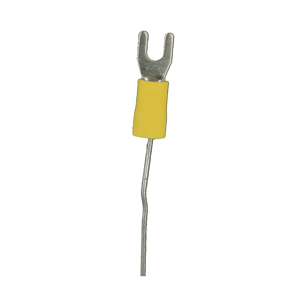 Yellow Vinyl Spade Terminal 12-10 Gauge #8 - Package of 100
