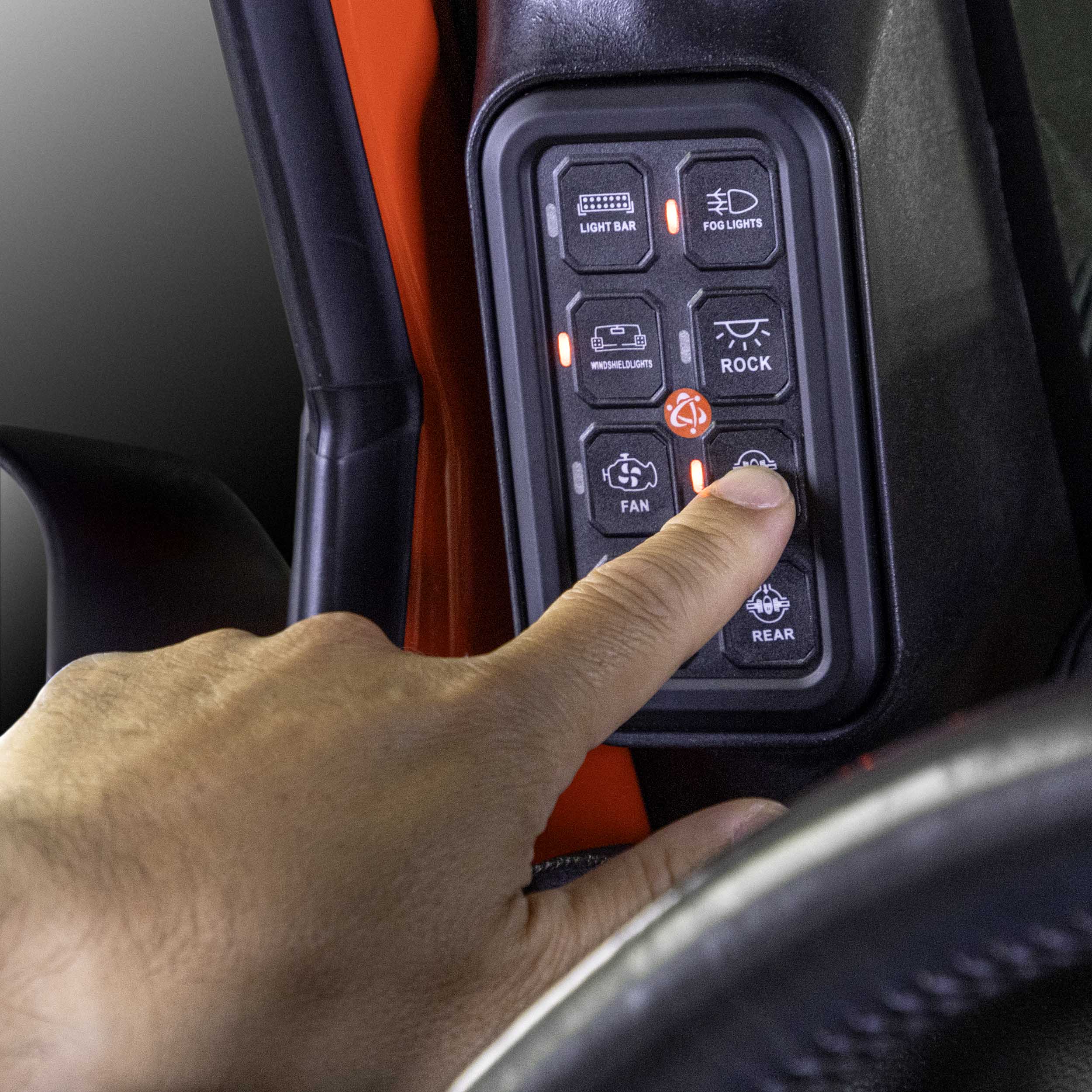 A-Pillar 8-Gang Switch Panel System