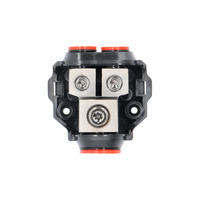 Ground Distribution Block | 1/0- 4 AWG In, (2) 4-8 AWG Out