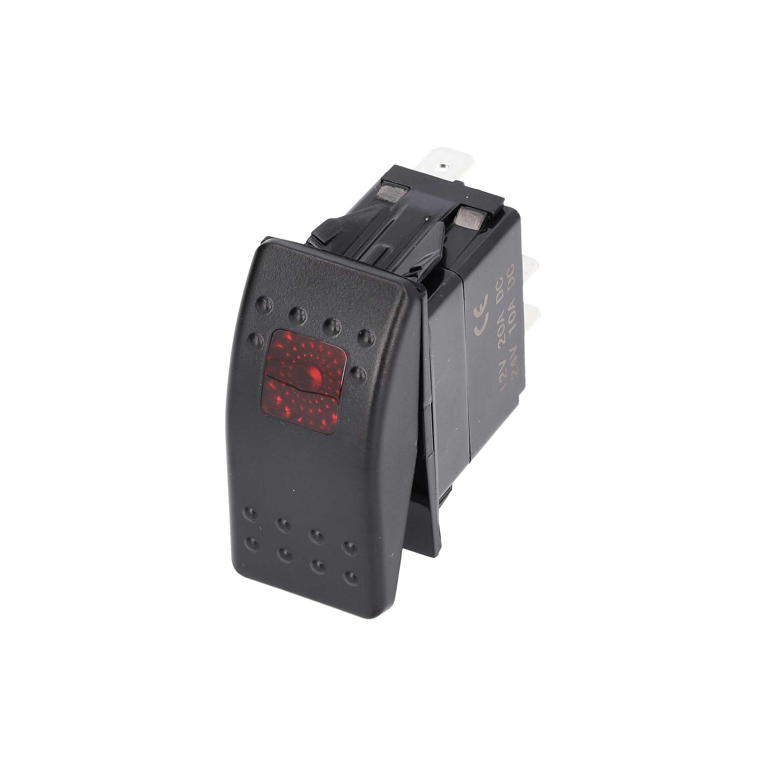 Panel Switch - 3-Pin On/Off w/LED - Each