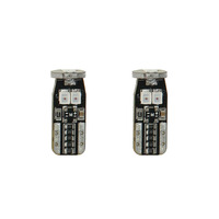 T10 Red LED Bulbs with Integrated Internal CANBUS System - 2