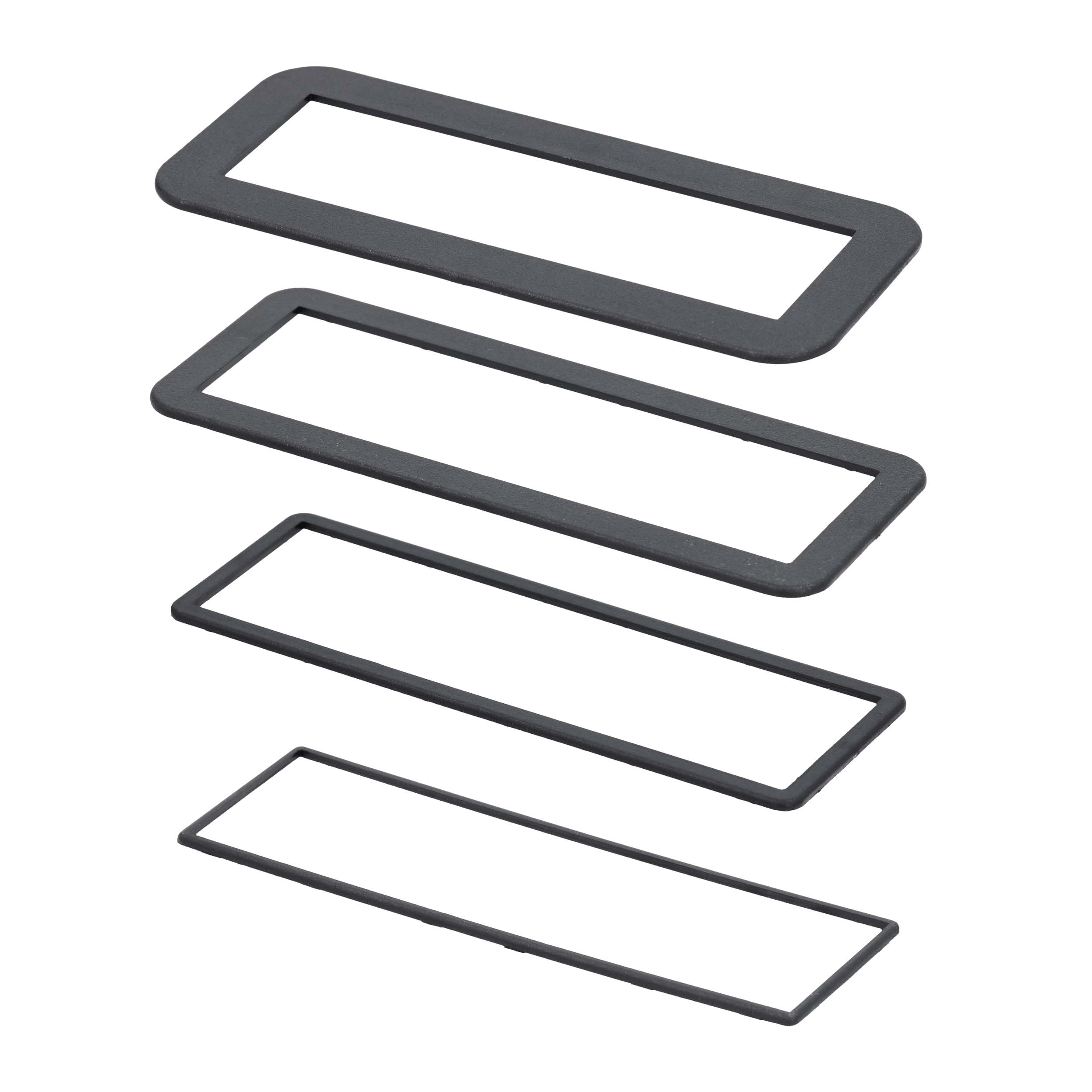 4 Pack Single-DIN Trim Rings