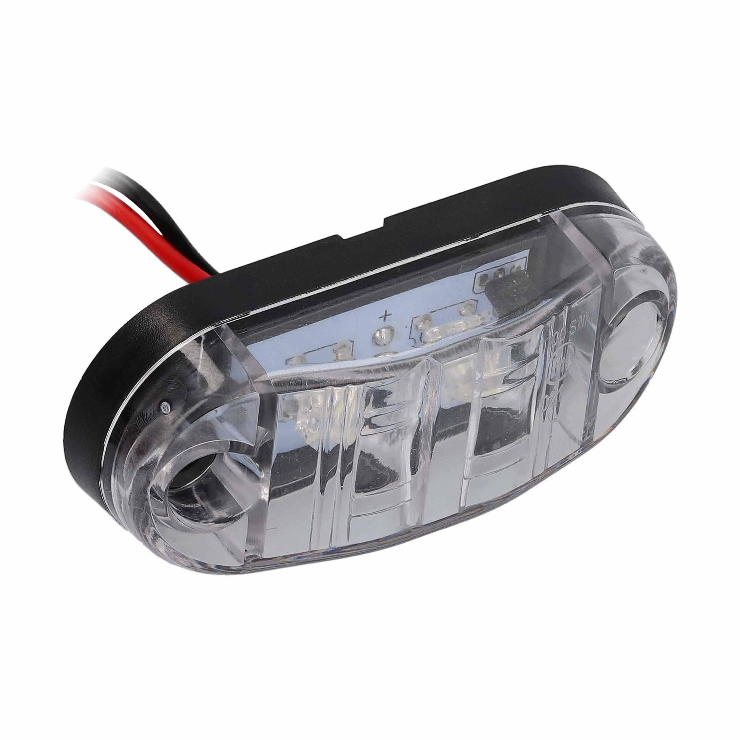 White 2-LED Accent Light - Clear Plastic Bezel