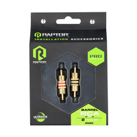 Raptor Pro Series RCA Barrel Connector | Male to Male