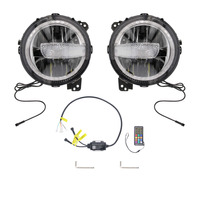 9" Premium Chasing LED Headlights - Jeep Wrangler JL | Gladiator JT
