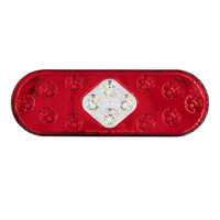 Oval Red Light - 6 Inch, 10 LED