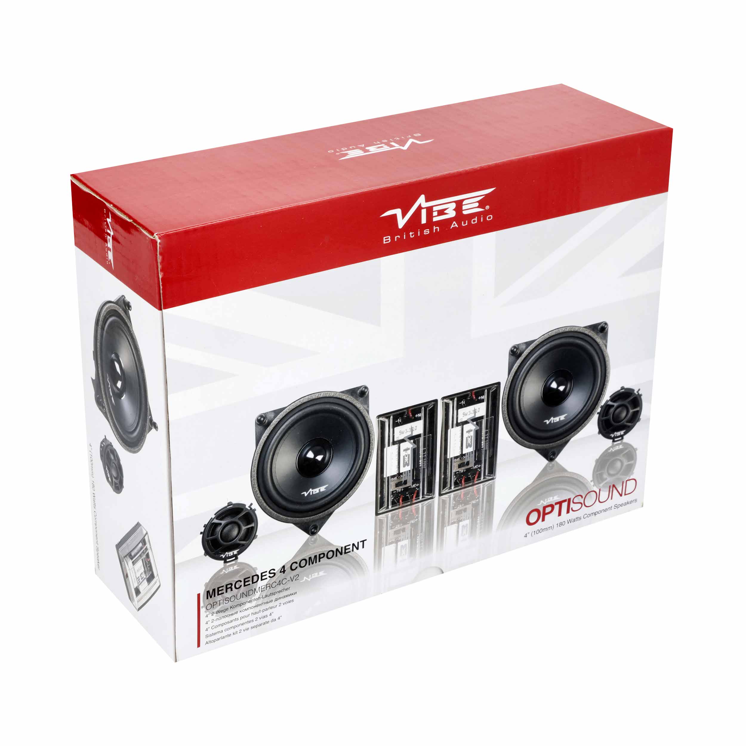 4" Plug-N-Play Component Speaker Kit - Mercedes